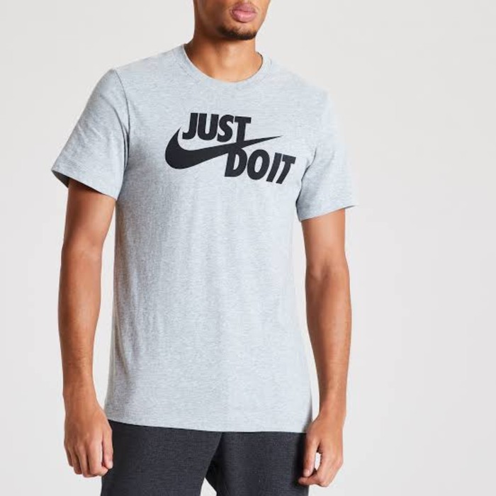 Sale  Kaos Nike Just Do It Men Ar5007 Original - Abu-abu S