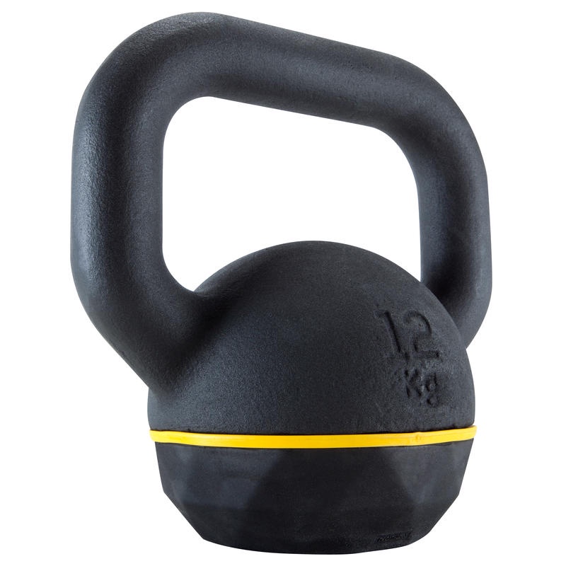 DOMYOS Kettlebell Alat Angkat Beban Pilates Gym Fitess Berat 12 kg