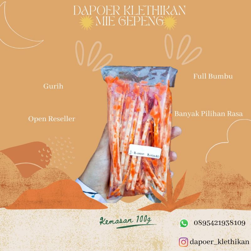 

Mie Gepeng Varian Asin Kemasan 100g
