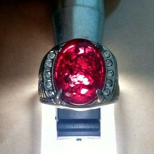 CINCIN BATU MERAH SIAM PECAH SERIBU DENGAN RING BAJING LEBIH MURAH