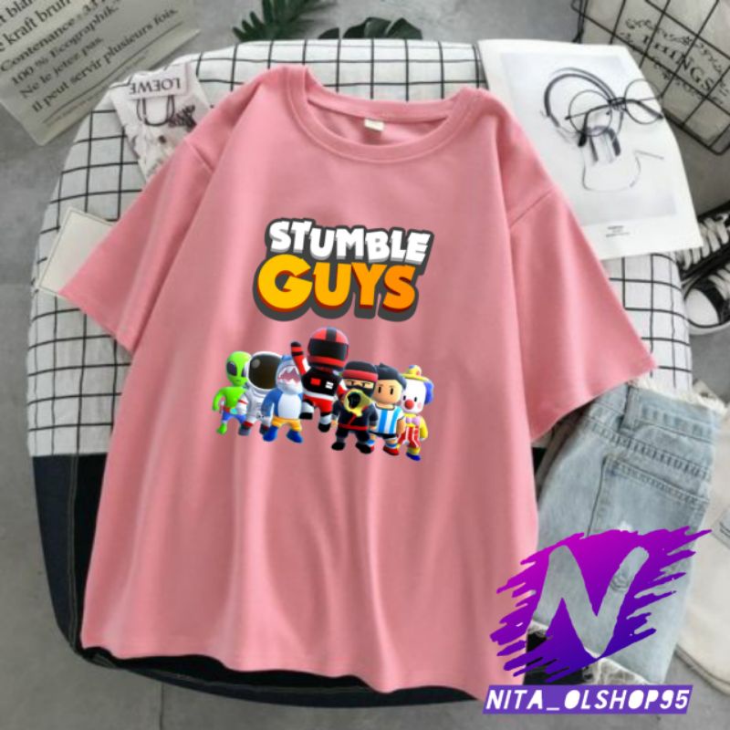 kaos stumble guys kaos anak stumble guys viral