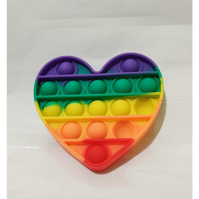 Pop It Murah Jumbo Mini Rainbow Unicorn Among Us Fidget Toy Push Ori Love Rainbow