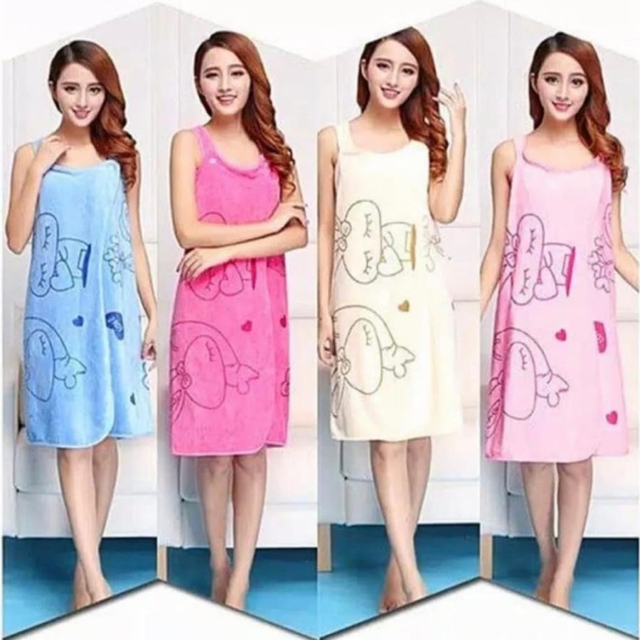 HANDUK BAJU KIMONO MANDI WANITA / BATHROOM TOWEL [ HANDUK MANDI ]