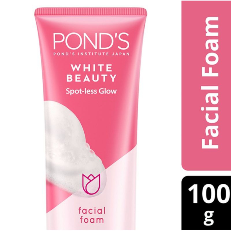 PONDS White Beauty Facial Foam 100 gr original / Sabun Wajah Pond's pink