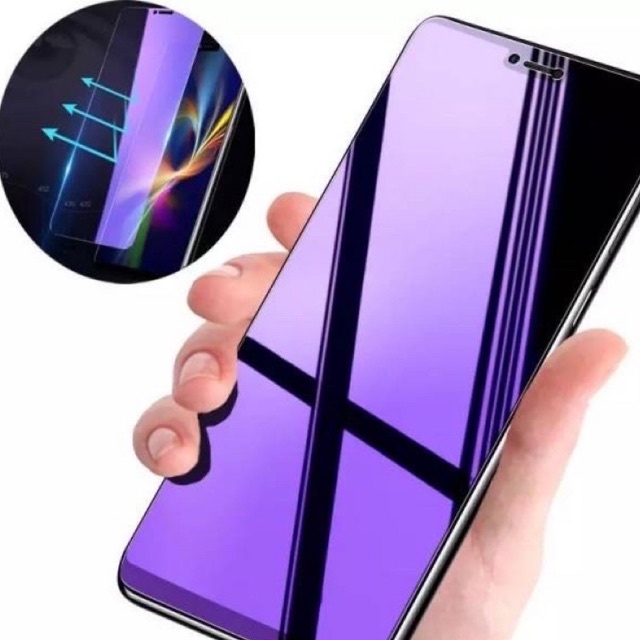 tempered glass blue/radisi vivo V21/V21(5G/V23E/B20/V20 SE/B17/V15/V11/V9/V7/V11i/V15 pro/V17 pro/Z1 pto/Z1/V7/V9/V7+/Y91/Y93/Y95/Y91C anti gores kaca fullayar