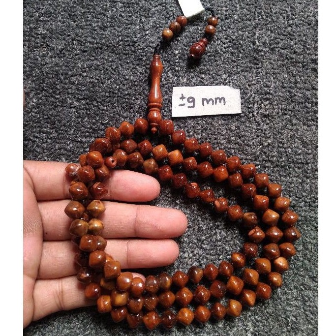 tasbih kokka wajik  ± 9 mm ( 9mm ) 99 butir