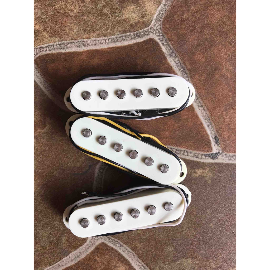Original Pickup Gitar Strato Squier Stratocaster Guitar Pickup Strat Set Single Neck Middle Bridge
