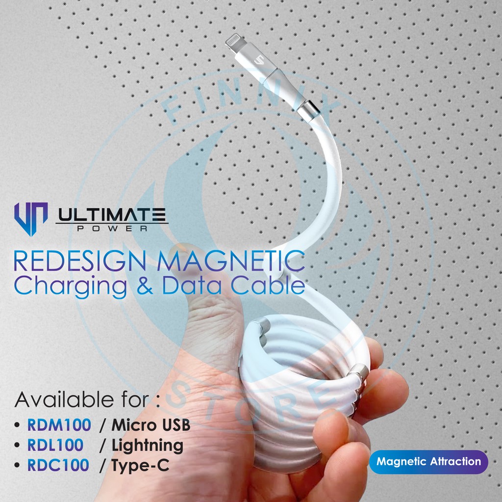 Kabel Data Charger Ultimate Power Redesign Magnetic Coil Cable