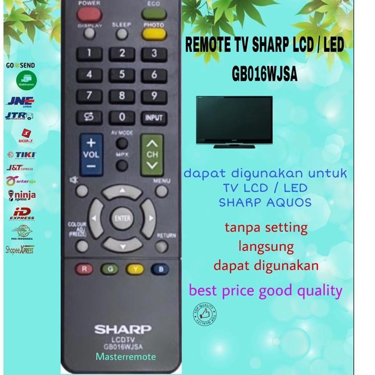 Buruan beli REMOT REMOTE TV SHARP LCD LED SHARP AQUOS GB016WJSA B 42