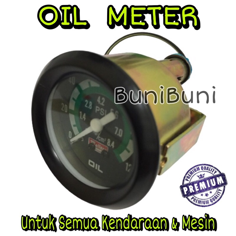 Ampere Oli / Oil Meter - Indikator Pengukur Tekanan Oli Mesin Mobil High Quality