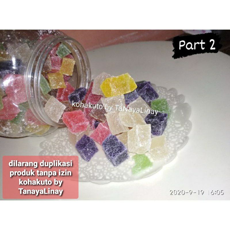 

kohakuto candy bentuk dadu toples medium 300ml