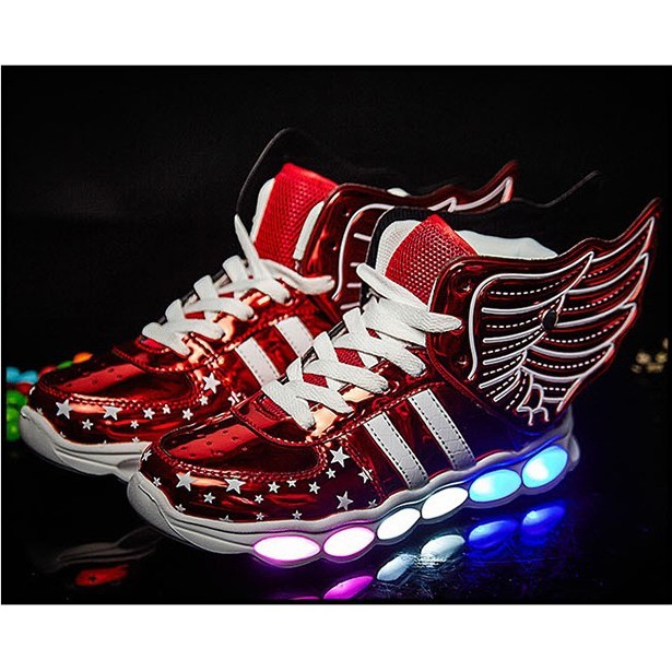 Wings Led Charger Red Shoes
