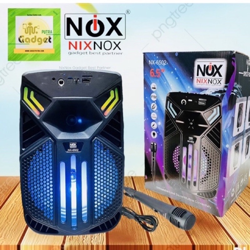 Speaker bluetooth portabel karaoke 6,5 inch  / KMS 3381 / 338 model koper FREE MIC big bass