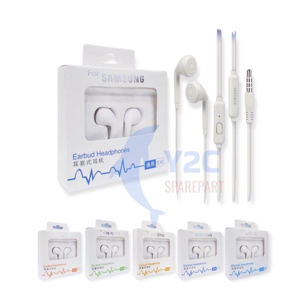 HANDSFREE EARPHONE MEGA BASS MH-133 XIAOMI OPPO VIVO REALME SAMSUNG A37 A39 A59 F1S REDMI 2 3 4 5 5A 6 6A 7 7A V5 V7 V9 V11 V11 PRO Y71 Y81 Y91 Y12 Y15 Y17 G530 G532 J2 PRIME J100 J200 J300 J530 J7430