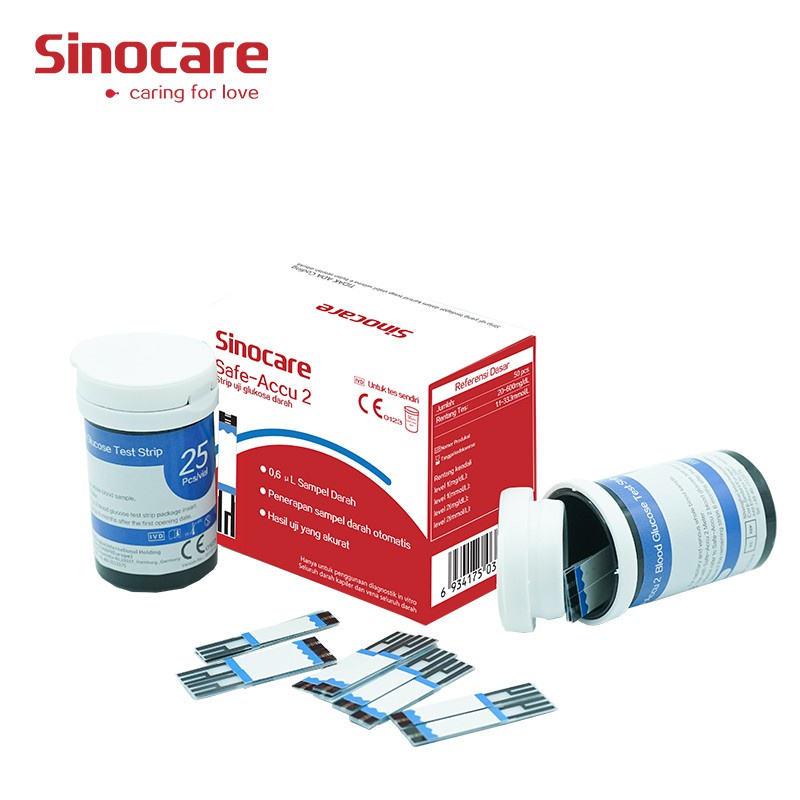 50 Strip Gula Darah Sinocare Safe Accu 2