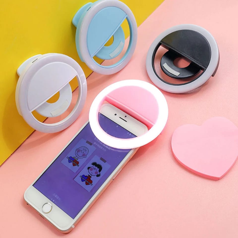 [Eike] - Selfie Ring Light Led Mini Clip Portable / Lampu Selfie Led Bulat / Ring Light Mini / Ring Light / Lampu Selfie