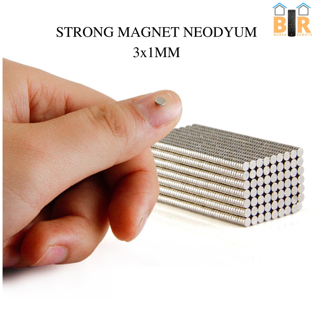 MAGNET NEODYMIUM STRONG MAGNET NdFeB N50 3MM×1MM BULAT KOIN