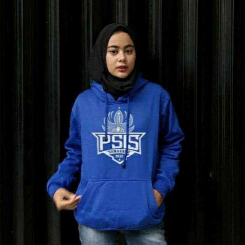 Hoodie sweater custome PSIS semarang bahan cotton fleece-Hoodie PSIS 4