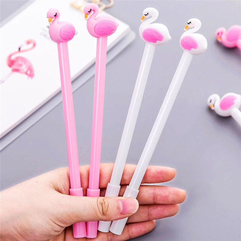 

INDORETAIL | Hot Sale Kawaii Indah Flamingo Angsa Gel Pen 0.5 MM Lucu Alat Tulis Pulpen Bahan