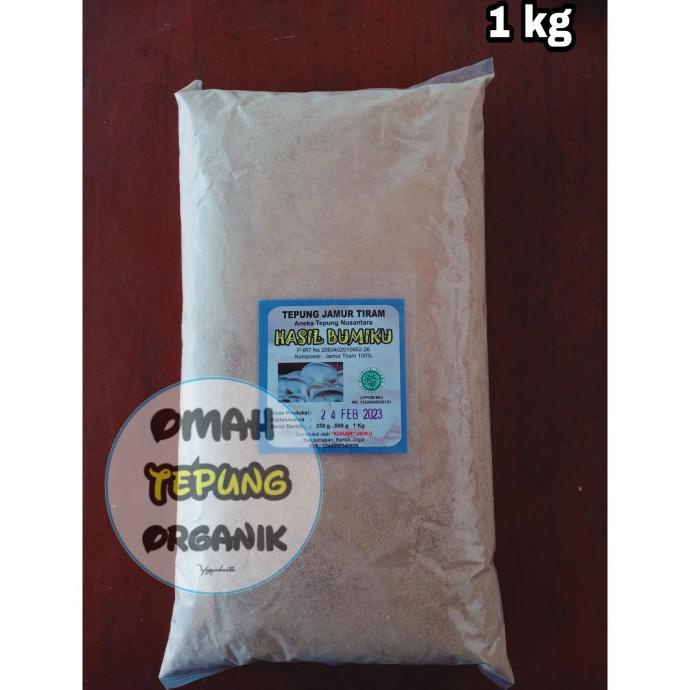 

Tepung JAMUR TIRAM Organik / osyster MUSHROOM flour organic 1 KG