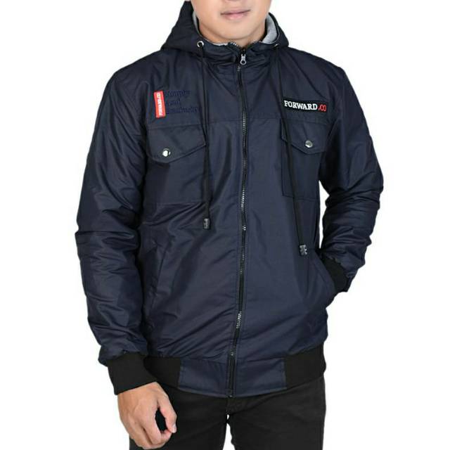 Jaket parka parasut pria original forward