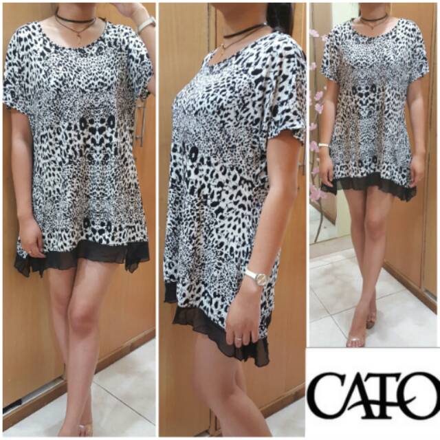 OBRAL SALE BAJU ATASAN DISKON BAJU MURAH Baju branded leopard print cato blouse