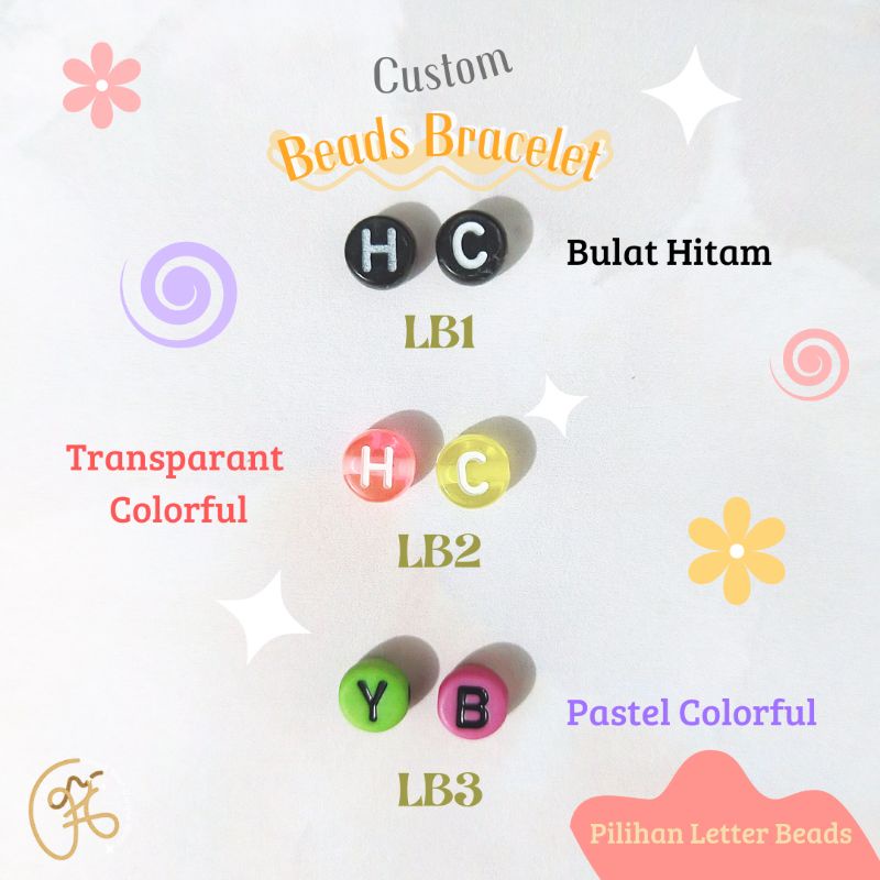 Custom Gelang/Beads Bracelet/Gelang Manik/Gelang Kpop