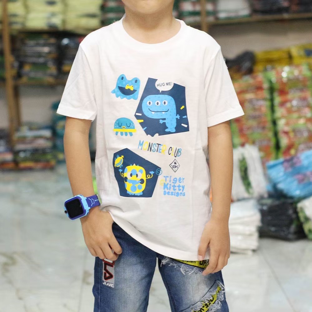 [ MARVEL ] KONVEKSI KAOS ANAK GAMBAR KEREN KARTUN MONSTER CLUB PUTIH