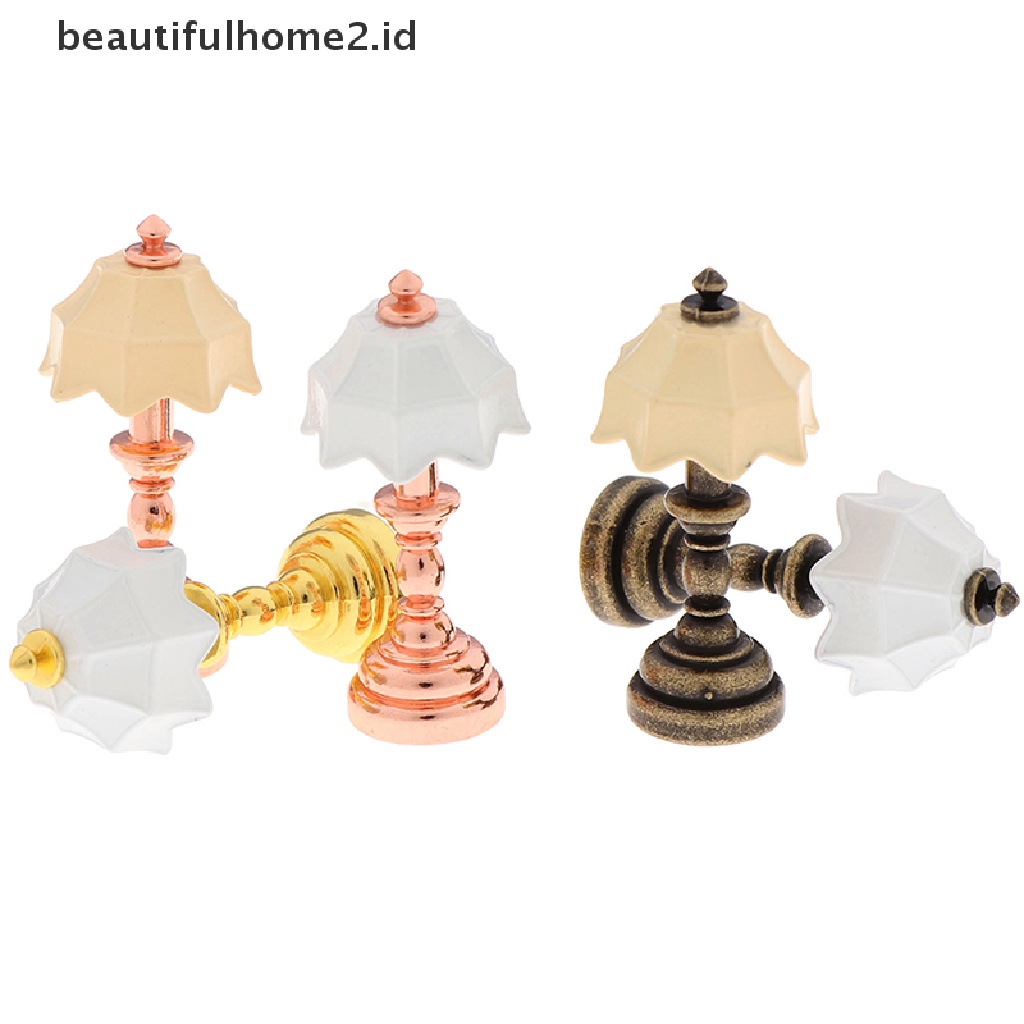 (Beautifulhome2.Id) Miniatur Lampu Skala 1: 12 Untuk Rumah Boneka