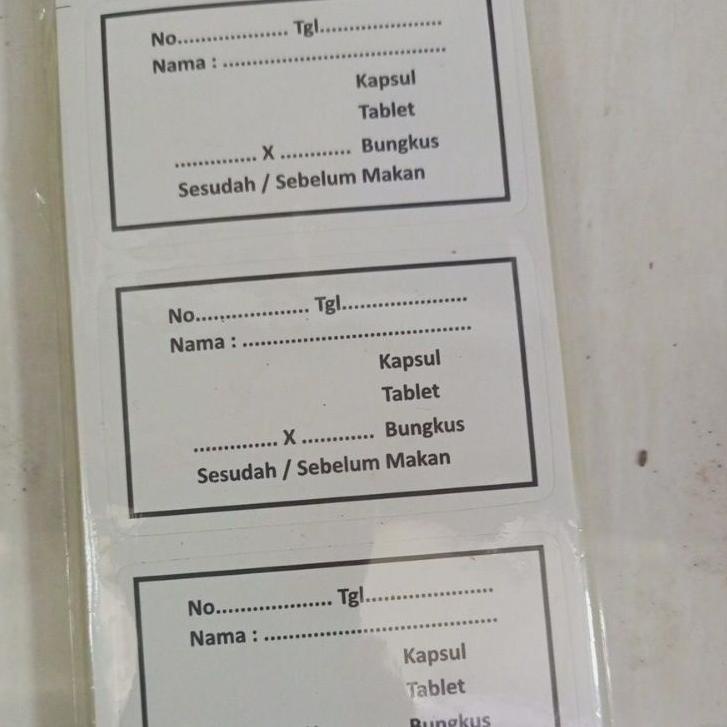 

Special - etiket stiker kapsul dan tablet isi 200stiker 팝