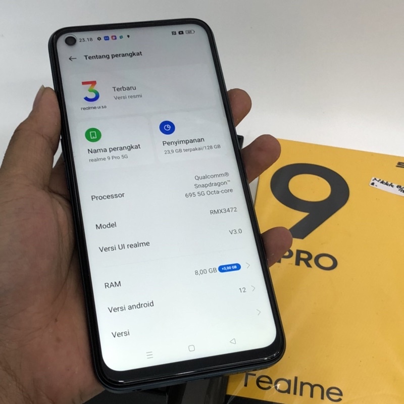 Realme 9 pro 8/128 dan 9 pro plus reasmi