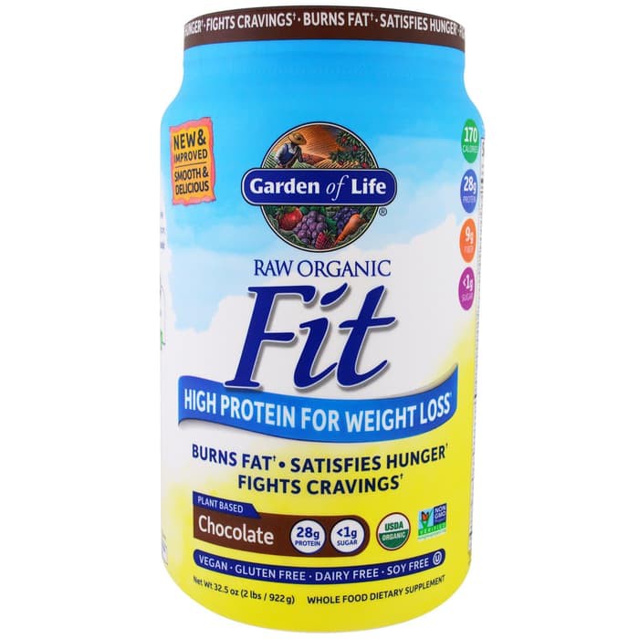 

Garden of Life Raw Organic Fit Protein For Weight Loss Chocolate 922 g