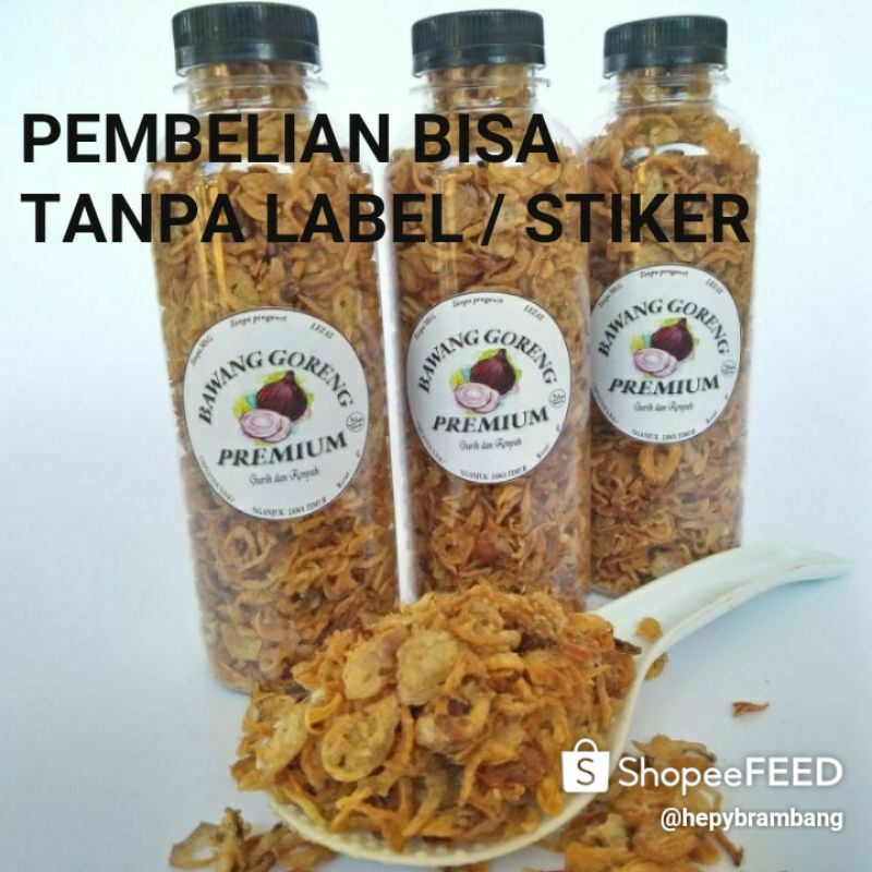 BAWANG MERAH GORENG BRAMBANG GORENG BREBES MURAH GURIH RENYAH HIGIENIS TANPA KULIT SUMENEP