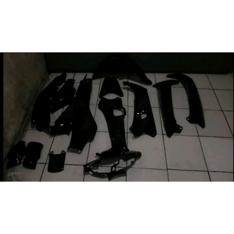 FULL SET BODY HALUS HONDA SUPRA X LAMA/SUPRA FIT LAMA HITAM POLOS