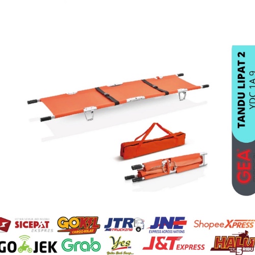 Tandu Darurat Lipat 2 Alumunium GEA YDC-1A9 Folding Strecher