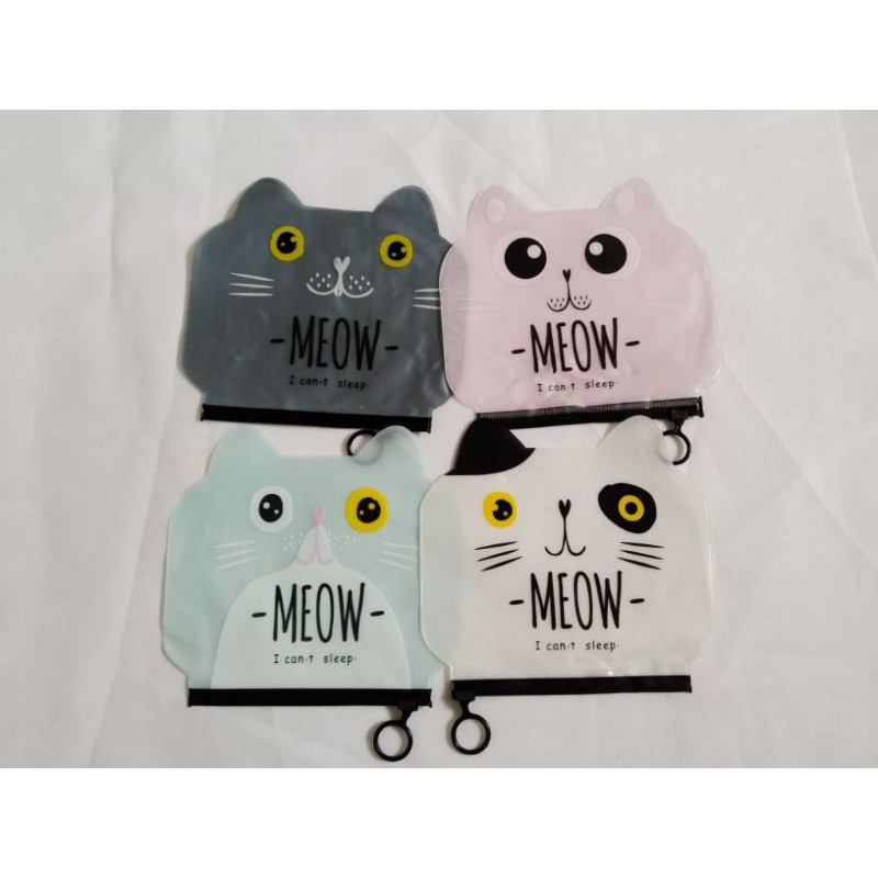 

Tempat Pensil Kucing Transparan