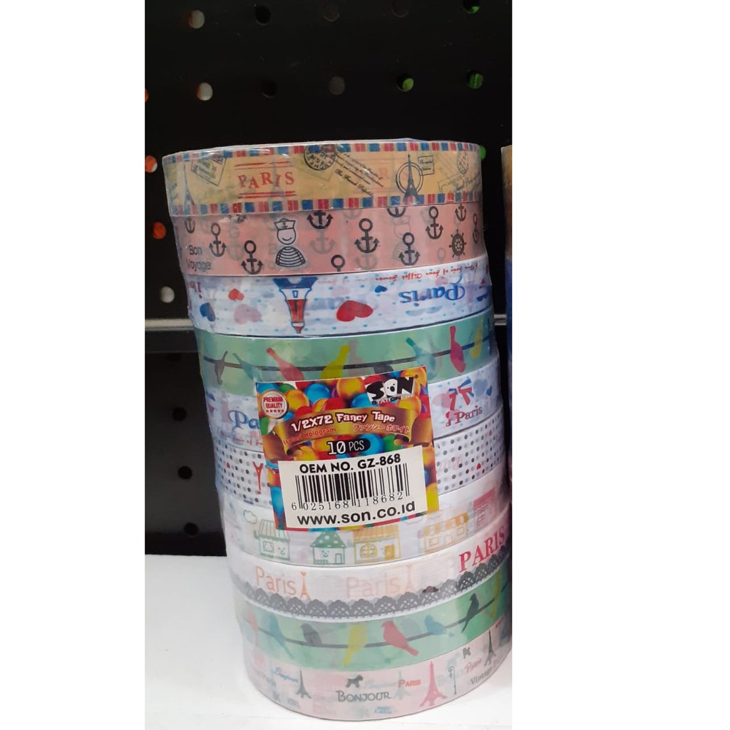 

HAN STATIONERY ISOLASI FANCY SON 1/2 Inch x 72 yard{GZ868}