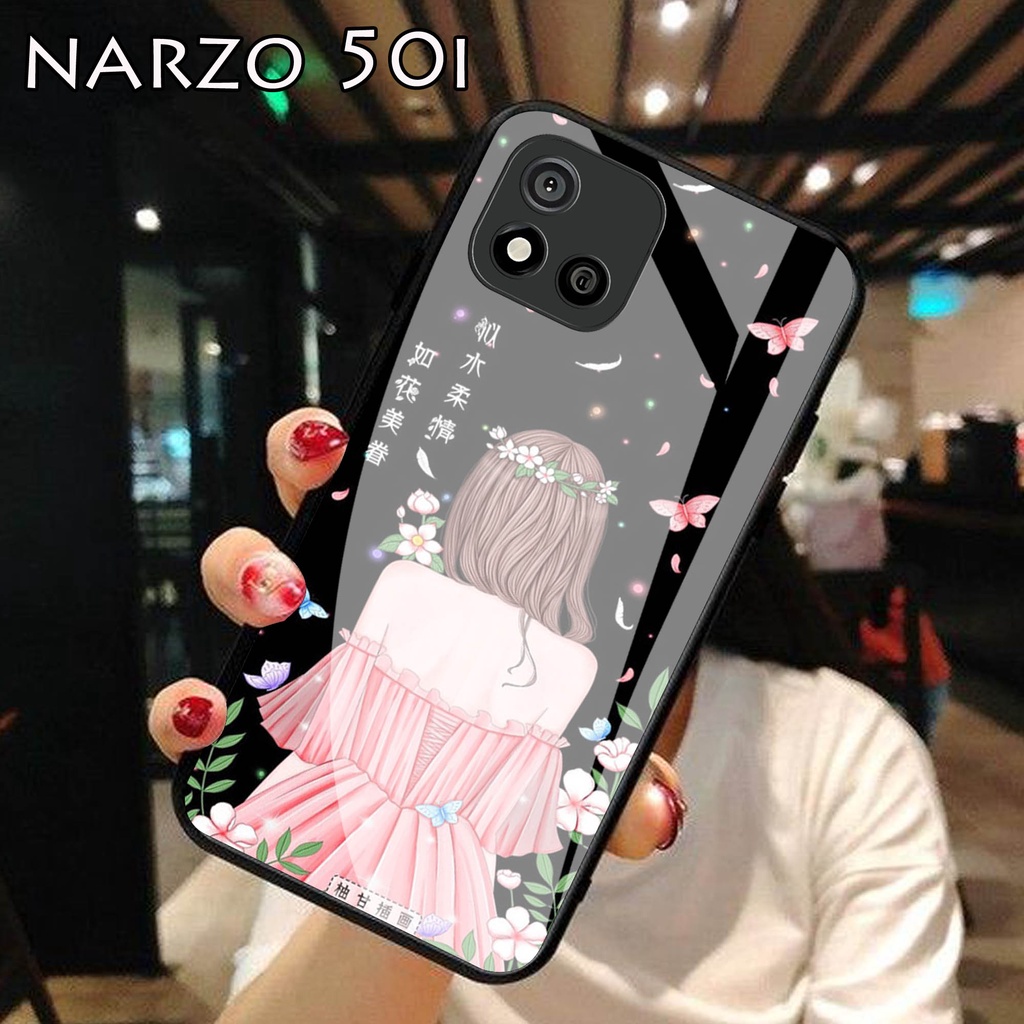 Softcase Kaca Realme NARZO 50i - Casing Hp Realme NARZO 50i  - Case Hp Realme NARZO 50i - Softcase R