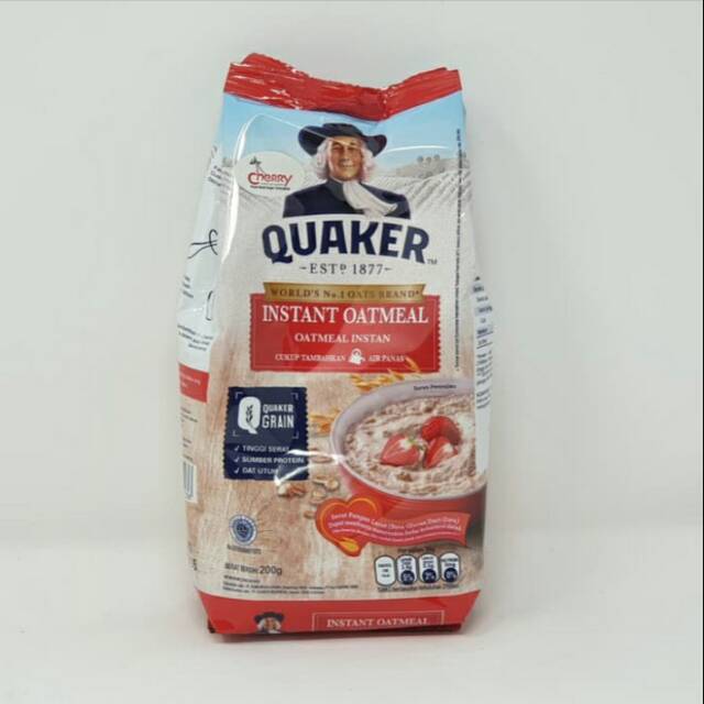 

Quaker 200gram instan oatmeal/quick cook