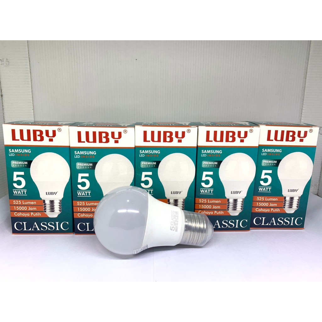 Lampu Bohlam Luby Classic LED 5 Watt LED Bulb