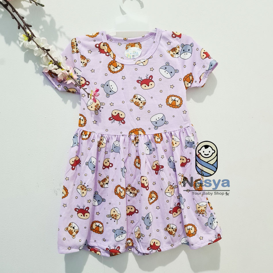 [N-107] Baju Bayi New Born Kombinasi / dress sehari-hari anak perempuan (0-6 bulan)