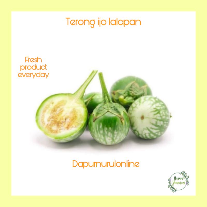

Terong hijau bulet lalap 250gr-1kg