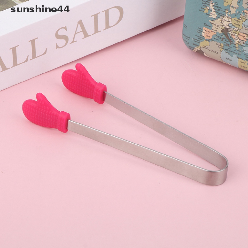 Sunshine Klip Penjepit Makanan Bentuk Sarung Tangan Bahan Stainless Steel Anti slip