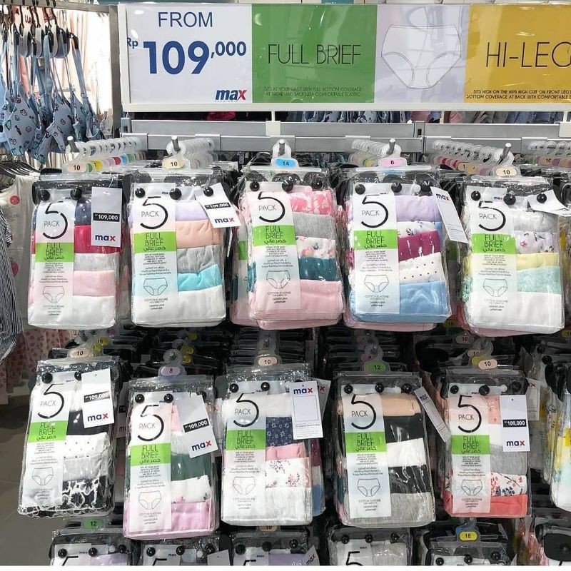 celana dalam full brief isi 5 max fashion