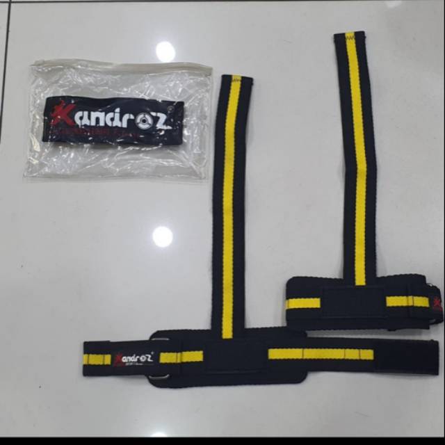Strap Angkat besi / weight lifting strap / pengaman angkat besi