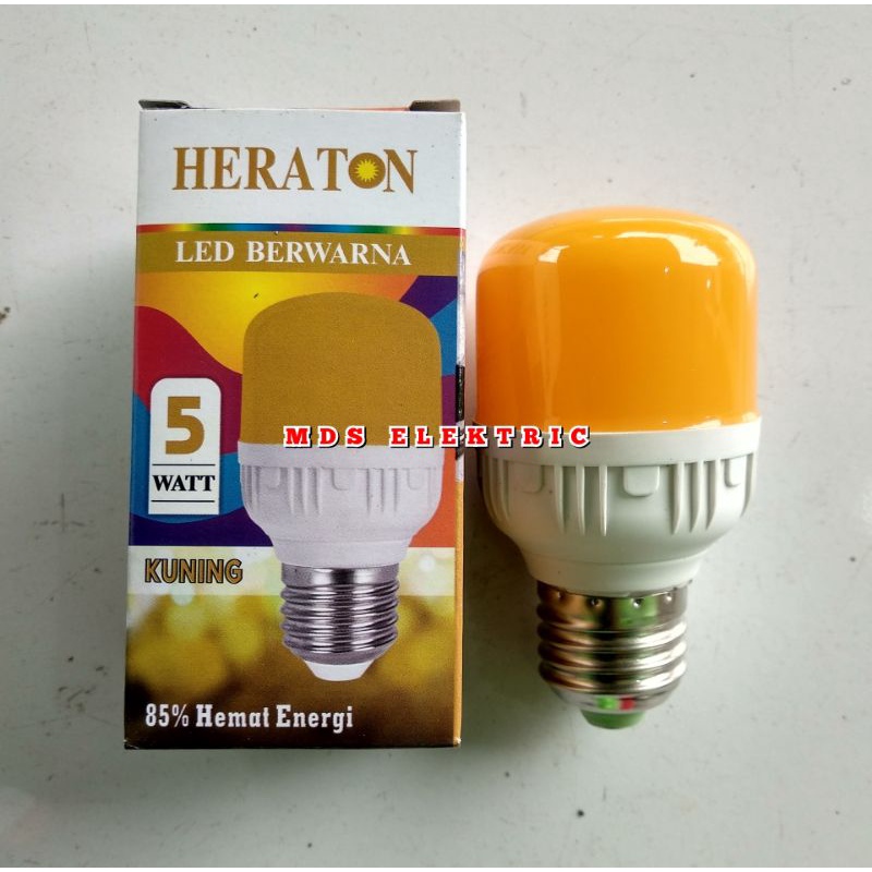 LAMPU LED WARNA WARNI 5 WATT HERATON / LAMPU  LED HIAS WARNA
