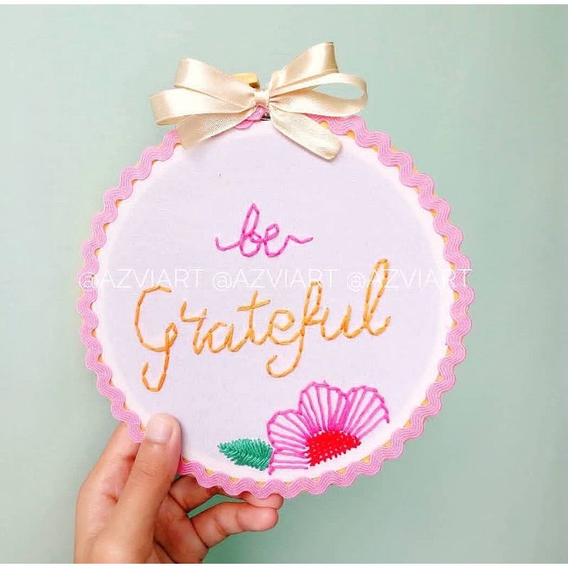 [pre-order] HOOP ART Custom 15cm / bidangan / hiasan dinding