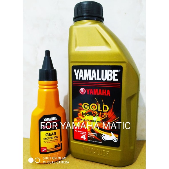 SALE !!! PAKET OLI YAMALUBE GOLD 0.8L + YAMALUBE GEAR 100ML U YAMAHA MATIC