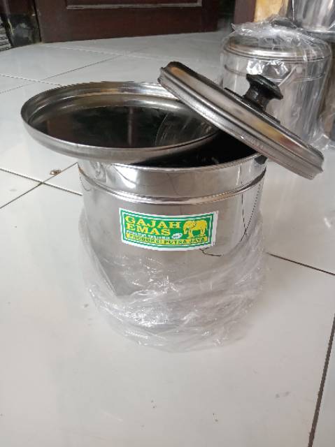 Rantang soto Bahan stenlis merk Gajah Emas kualitas terjamin no 1. diameter 14cm