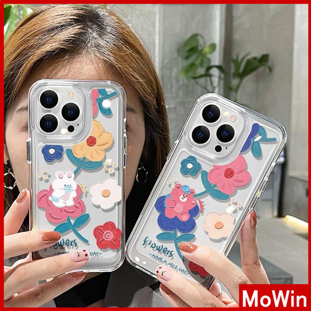 iPhone Case HD Acrylic Hard Case High Clear Metal Button Protection Camera Shockproof Painting Flowers Compatible with iPhone 14 Pro Max 14 Plus 13 Pro Max 12 Pro Max 11 XR 7Plus